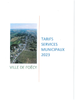 tarifs communaux 2023