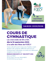 Bulletin d’inscription gym 2025
