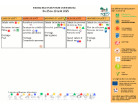 du 25 au 29 août
