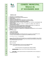 CM 27 novembre 2025