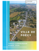 TARIFS COMMUNAUX 2026
