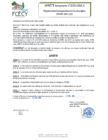 arrêté n° 2026-039 circulation Chemin des Lacs